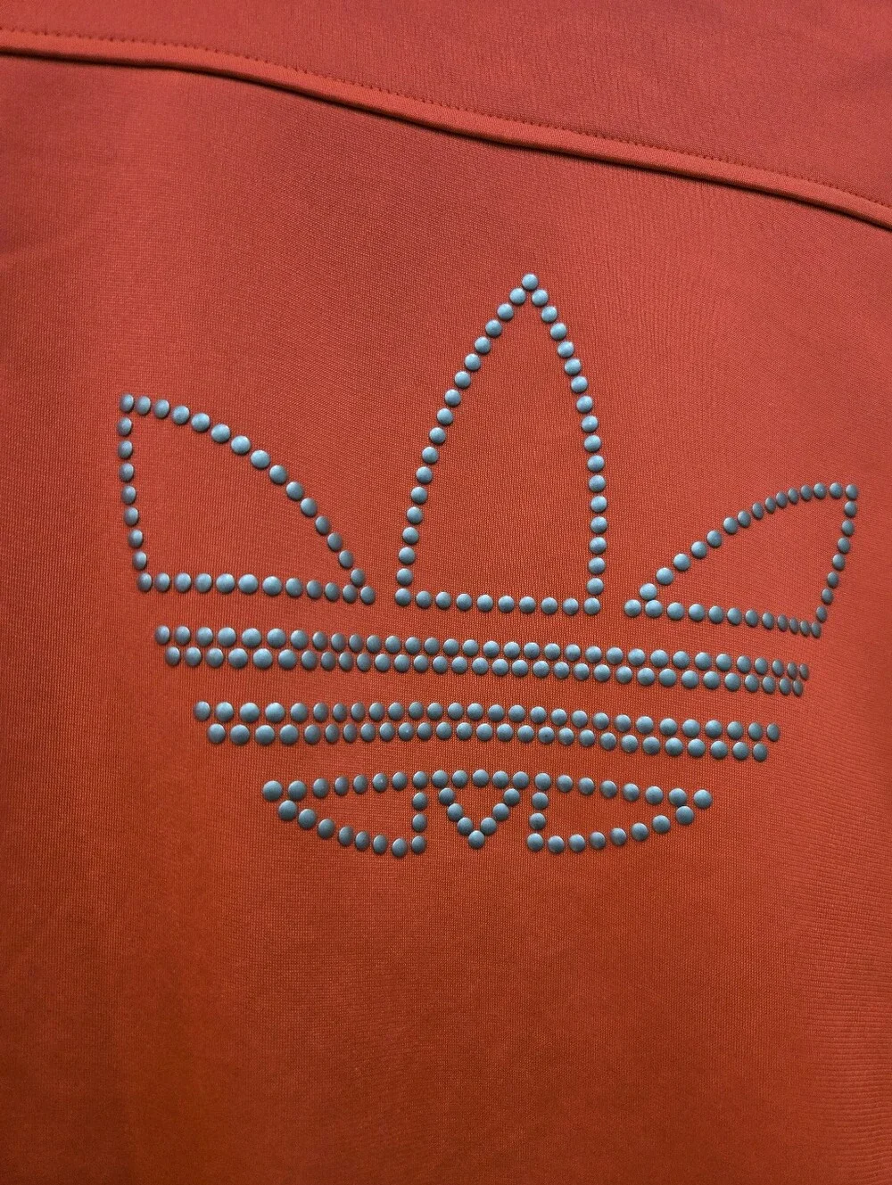 LIMITED EDITION!!! Fluorescent Orange Trefoil Adidas Jacket - Picture 11 of 11